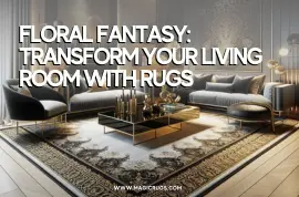Floral Fantasy: Transform Your Living Room with Rugs
