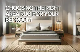 Choosing the right area rug for your bedroom