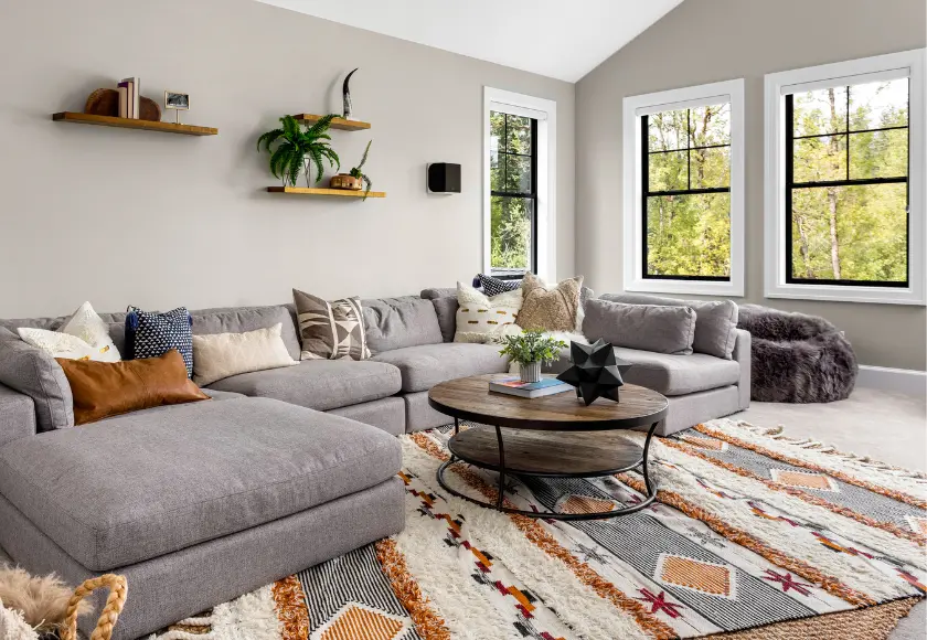 handmade living room rug