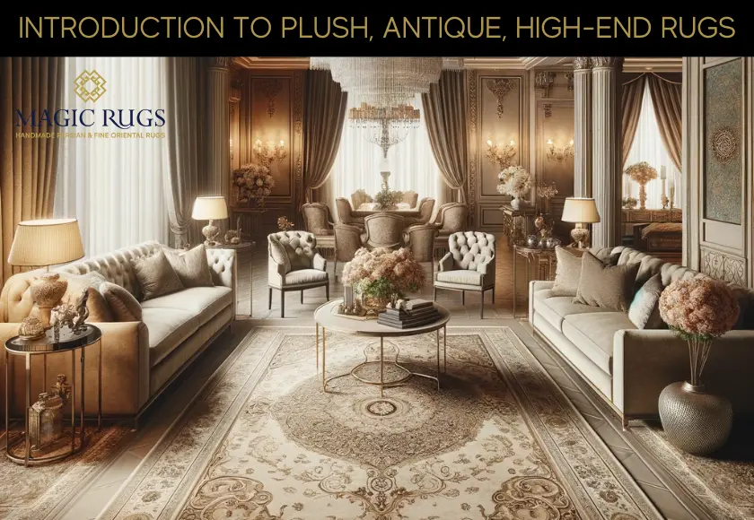 antique beige livingroom rug
