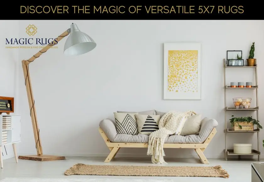 versatile 5x7 rug in living room