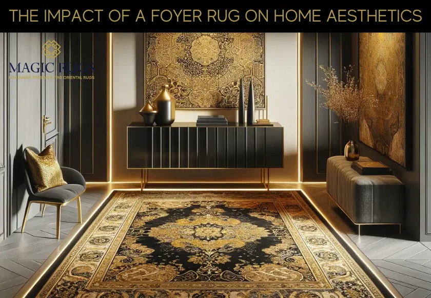 persian traditional gold rug
