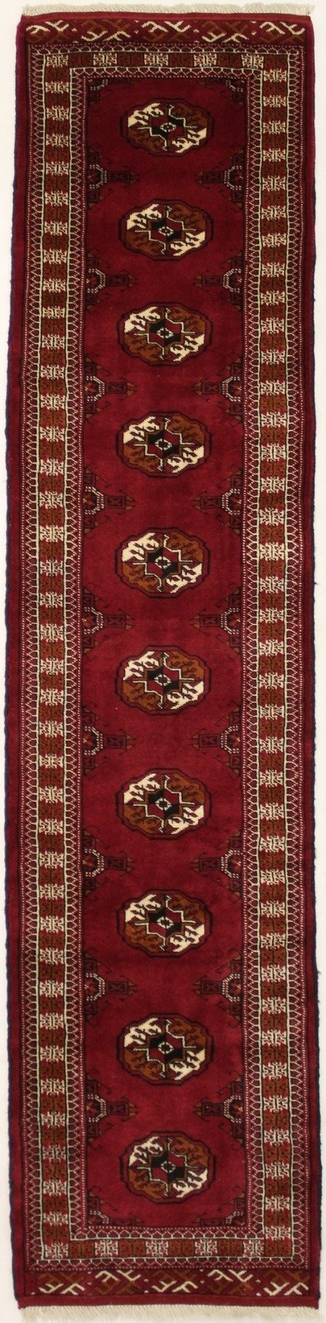 Red Tribal 2X10 Turkoman Persian Runner Rug