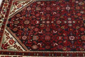 Vintage Tribal 4X10 Hamedan Persian Runner Rug