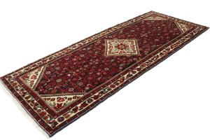 Vintage Tribal 4X10 Hamedan Persian Runner Rug