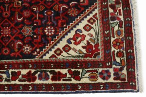 Vintage Tribal 4X10 Hamedan Persian Runner Rug