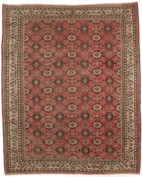 Red Antique Traditional 10X12'5 Mahal Persian Oriental Rug