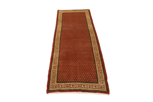 Semi Antique Tribal Rusty Red 3'7X9'8 Botemir Persian Runner Rug