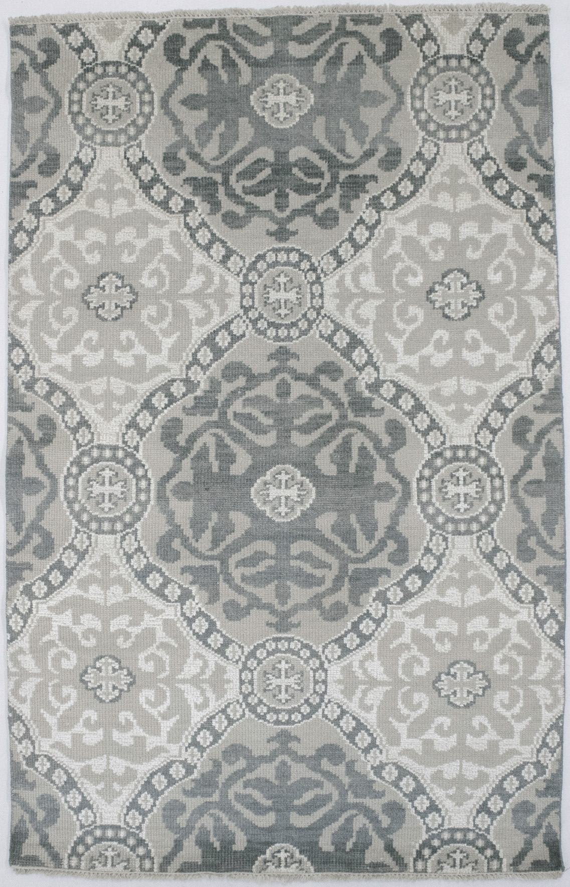 Muted Geometric 5X8 Modern Oriental Rug