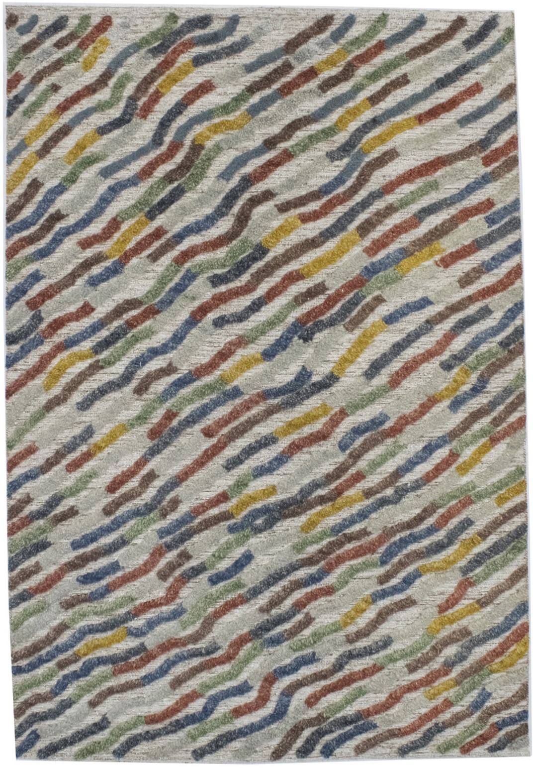 Multicolored 5X8 Modern Rug