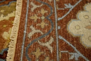 Cinnamon Brown Floral 9X12'6 Osh Chobi Peshawar Oriental Rug