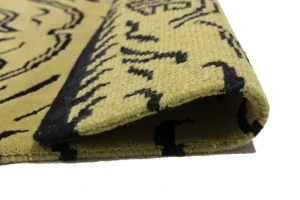 Goldish Beige Tribal 3X8 Fine Nepali Oriental Runner Rug