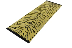 Goldish Beige Tribal 3X8 Fine Nepali Oriental Runner Rug