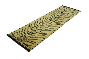 Goldish Beige Tribal 3X8 Fine Nepali Oriental Runner Rug