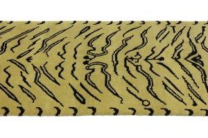 Goldish Beige Tribal 3X8 Fine Nepali Oriental Runner Rug