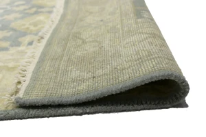 Gray Floral 4X12 Oushak Chobi Oriental Runner Rug