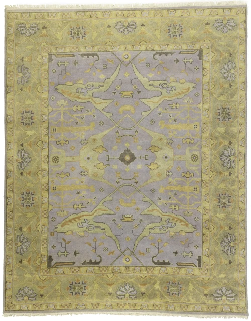 Muted Colors Floral 9X11'4 Oushak Chobi Oriental Rug