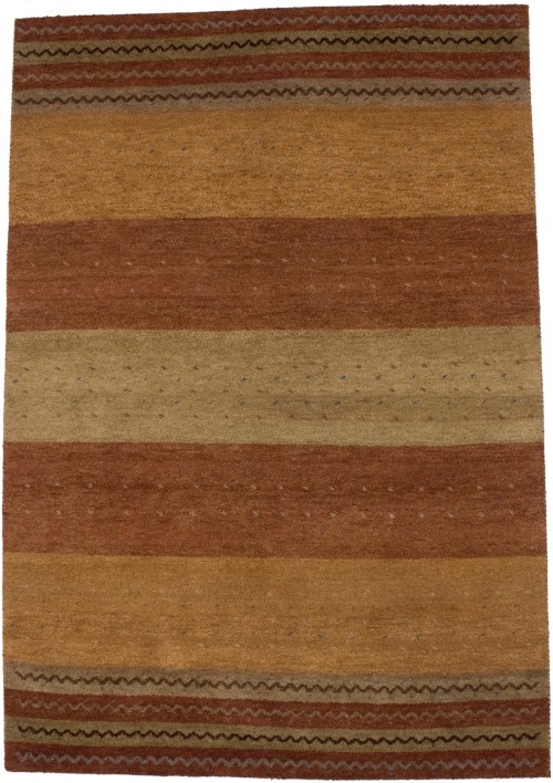 Multicolored Stripes Tribal 6X8 Indo-Gabbeh Oriental Rug