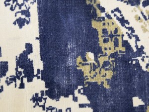 Distressed Floral Modern 6X6 Hand-Loomed Round Rug