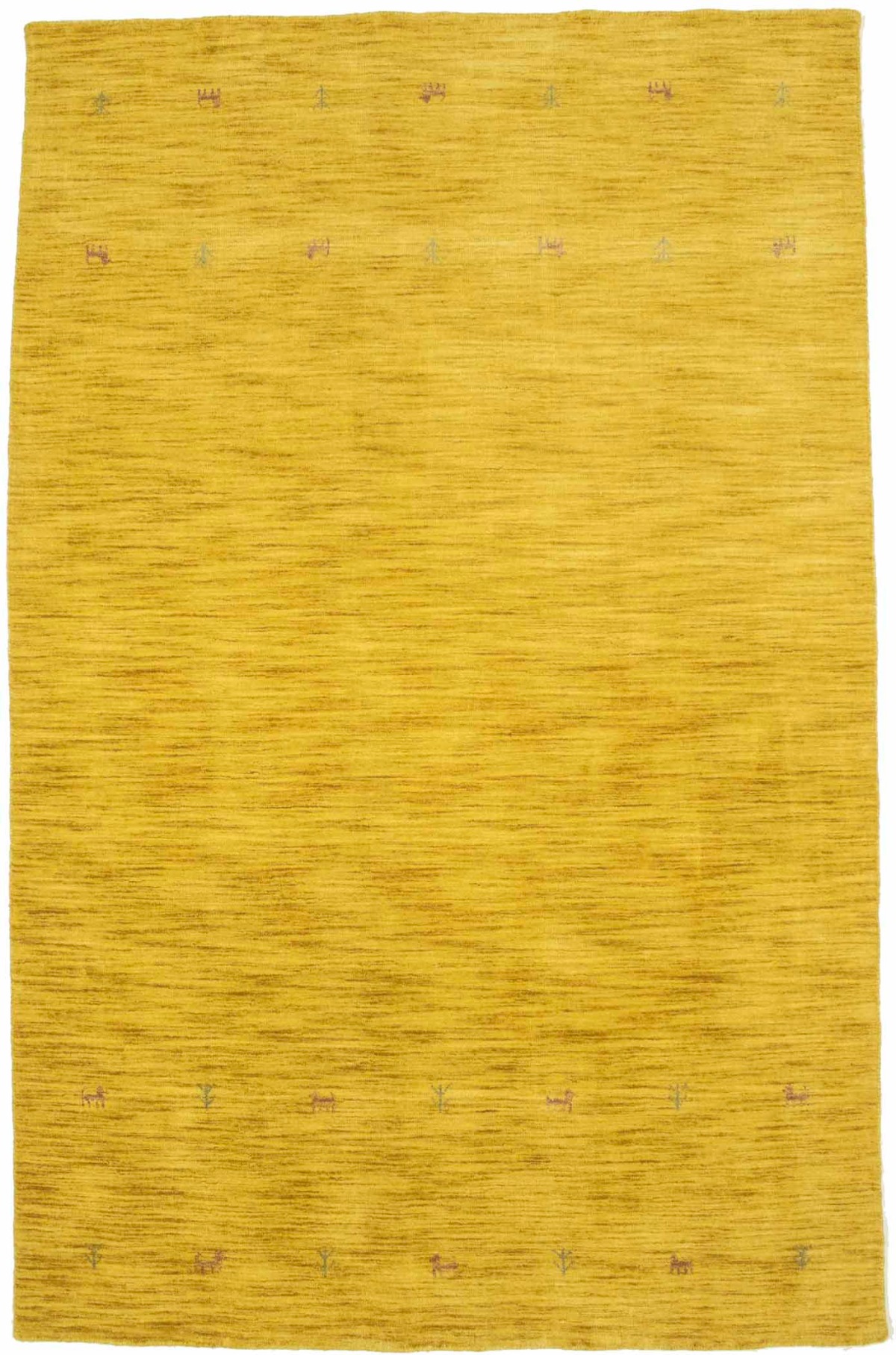 Solid Gold 5X8 Oriental Modern Rug