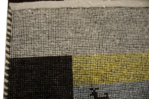 Multicolored Stripes Tribal 4X6 Indo-Gabbeh Oriental Rug