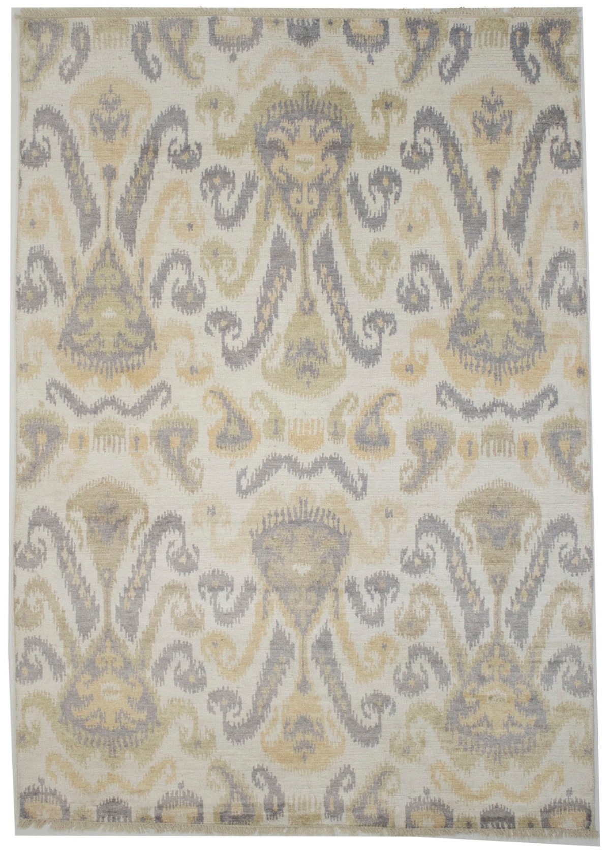 Cream Abstract 6X9 Modern Oriental Rug