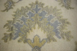 Cream Floral 8X10 Traditional Oushak Chobi Oriental Rug