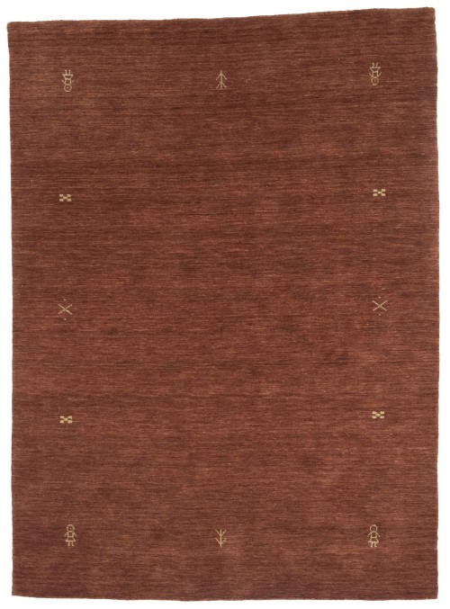 Rusty Red Modern Solid 6X8 Gabbeh Oriental Rug