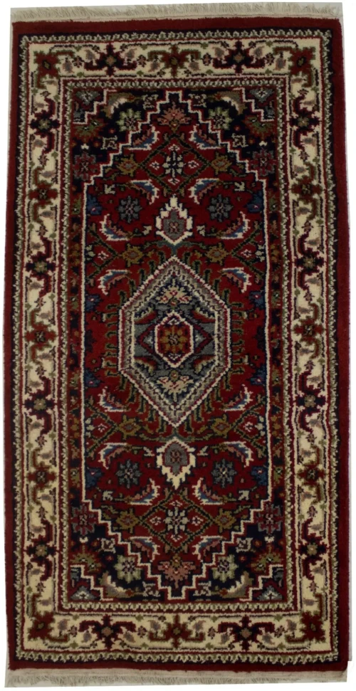 Red Floral Tribal 2'6X4'8 Indo-Bidjar Oriental Rug