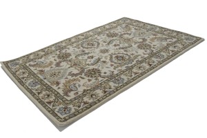 Traditional Cream 4X6 Agra Oriental Rug