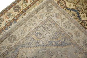 Cream/Beige Tribal 6X9 Heriz Serapi Oriental Rug