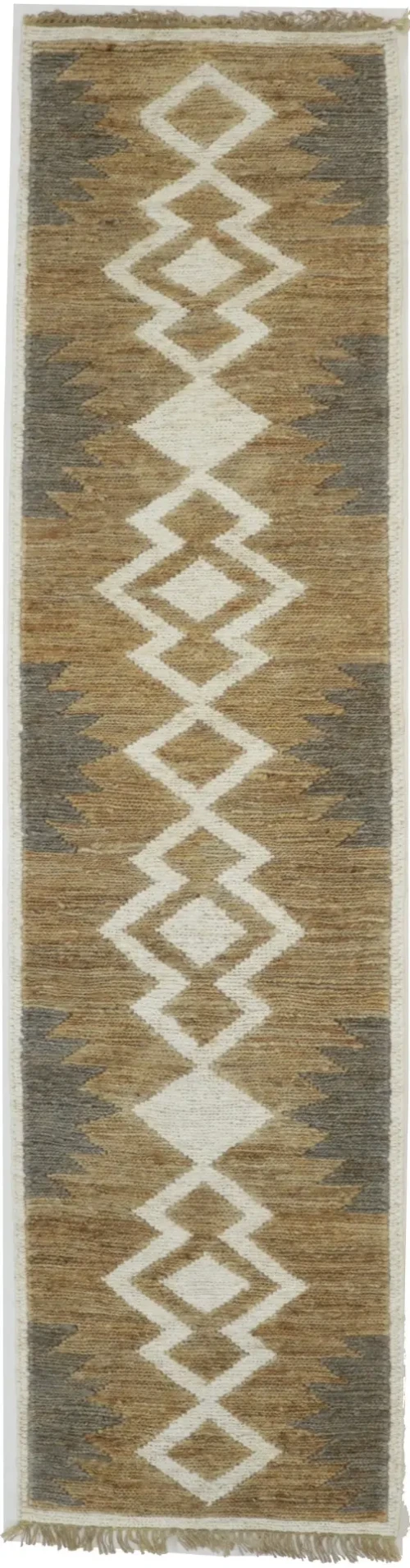 Braided Style Jute Sumak 3X10 Modern Runner Rug