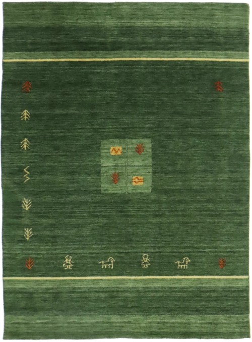 Green Stripes Tribal 6X8 Lori Gabbeh Oriental Rug