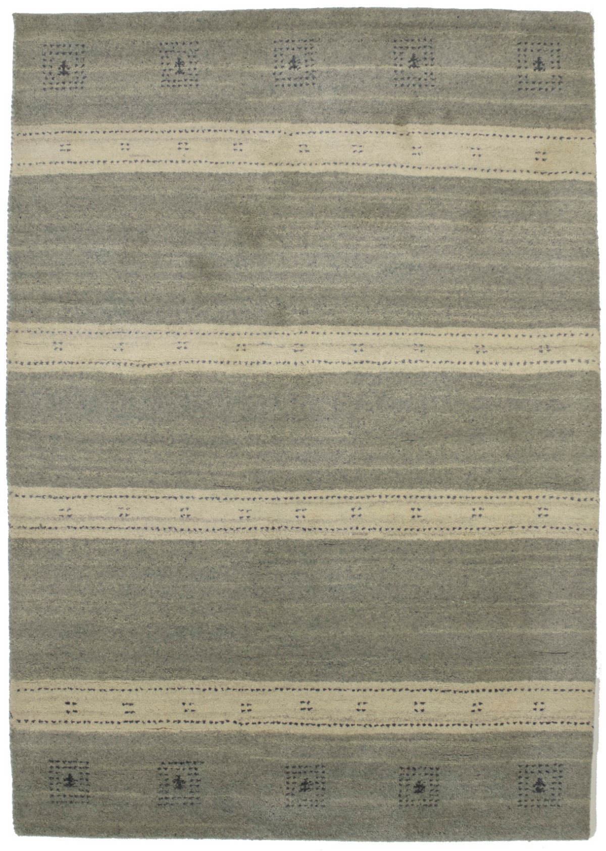 Multicolored Stripes 5X7 Indo-Gabbeh Oriental Rug