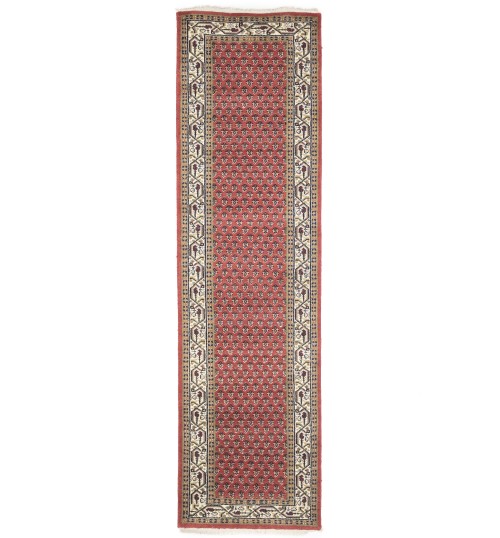 Red Floral Classic 3X10 Indo-Boteh Oriental Runner Rug