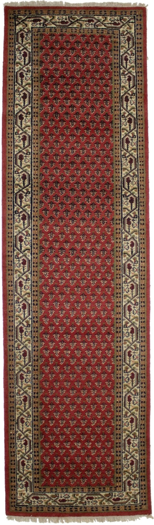 Red Floral 3X10 Indo Botemir Oriental Runner Rug