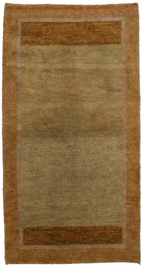 Beige & Rust Tribal 2'5X4'6 Indo-Gabbeh Oriental Rug