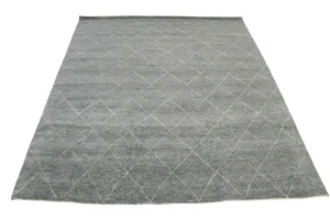 Gray Geometric Modern 8X10 Moroccan Style Oriental Rug