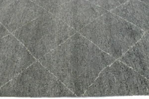 Gray Geometric Modern 8X10 Moroccan Style Oriental Rug