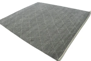 Gray Geometric Modern 8X10 Moroccan Style Oriental Rug