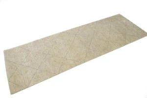 Cream/Beige Geometric Modern 3X8 Moroccan Style Oriental Runner Rug