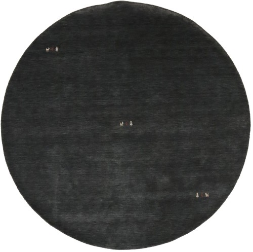 Charcoal Tribal 6X6 Gabbeh Modern Round Rug