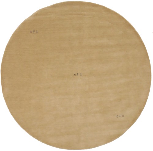 Beige Tribal 8X8 Gabbeh Modern Round Rug