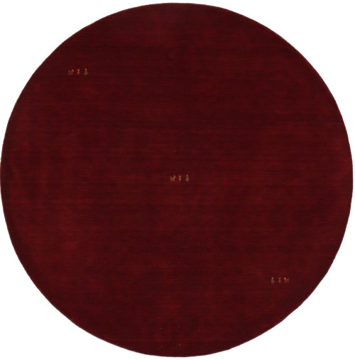 Maroon Red Tribal 6X6 Gabbeh Modern Round Rug