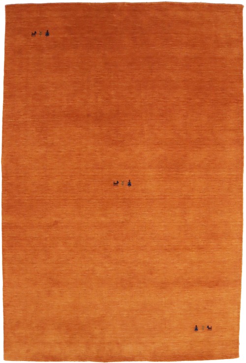 Orange Tribal 6X9 Gabbeh Modern Rug