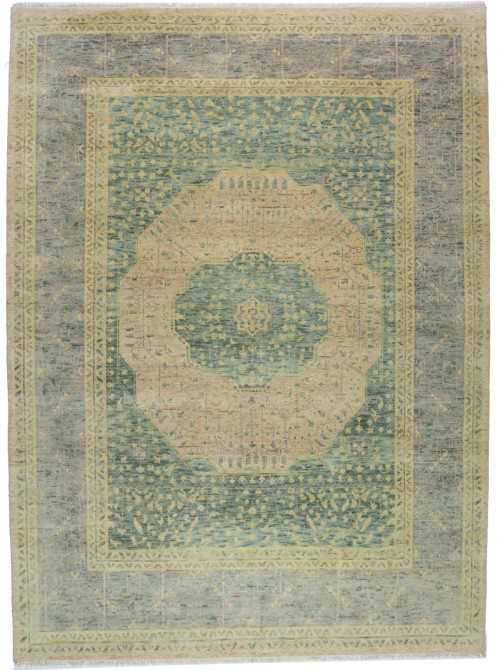 Green Geometric 10X14 Mamluk Oriental Rug