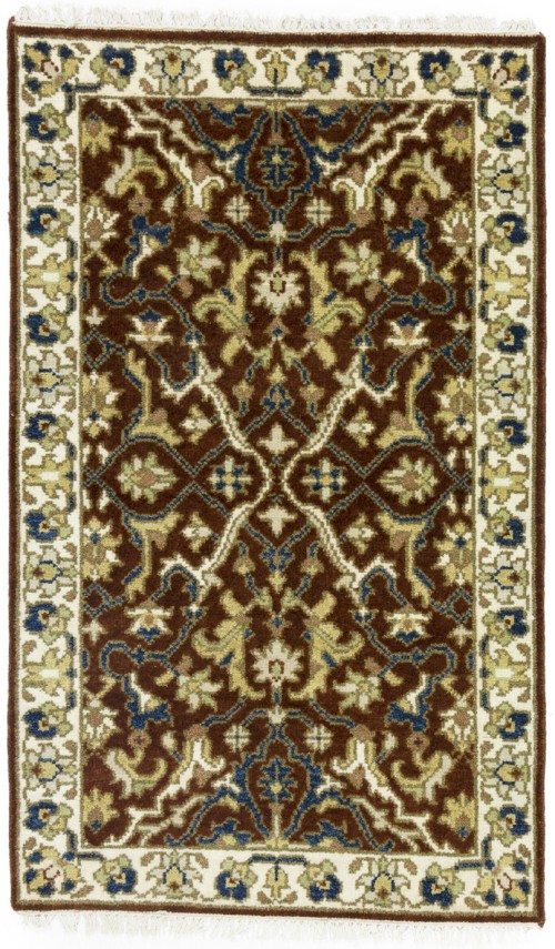 Rust Floral 3X5 Chobi Oriental Rug