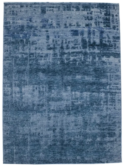 Blue Abstract 6X8 Modern Oriental Rug