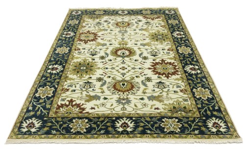 Cream Floral Osh Chobi 6X9 Peshawar Oriental Rug