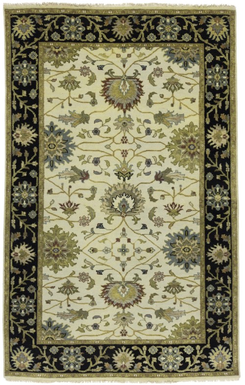 Cream Floral Osh Chobi 5X8 Peshawar Oriental Rug